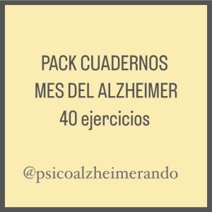 PACK Cuadernos mes del Alzheimer