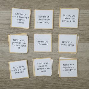 evocación de palabras