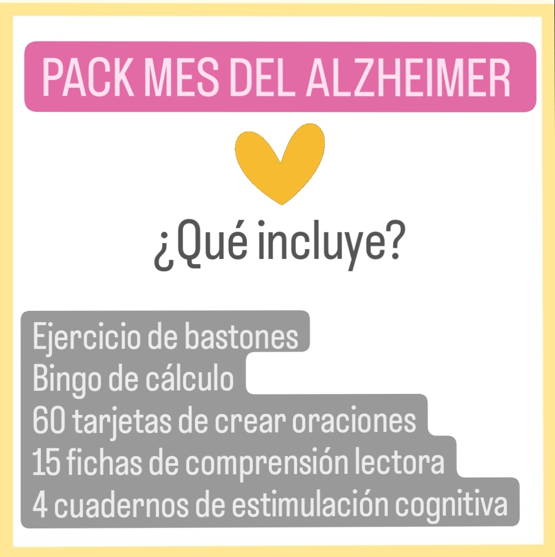 PACK mes del Alzheimer (pdf descargable)