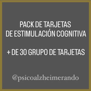 PACK: TARJETAS DE ESTIMULACIÓN COGNITIVA